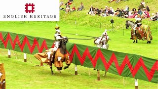 Medieval Jousting Tournament Carisbrooke Castle [upl. by Llecram]