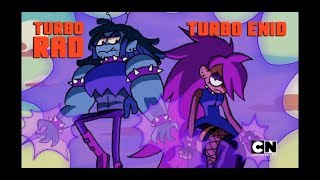 Okko Lets Be Heroes  Turbo Rad and Turbo Enid Vs Tko [upl. by Benisch]