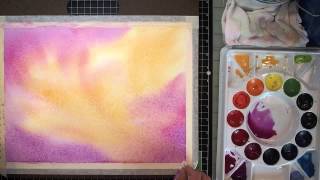 Watercolor Background Wash Tutorial [upl. by Yllod]