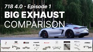 Big Aftermarket Exhaust Comparison EP01  Porsche 718 40  GT4SpyderGTS  All you need to know [upl. by Orthman]