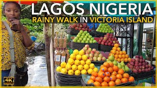 4 K WALK downtown LAGOS NIGERIA  Victoria Island [upl. by Labotsirc]