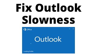 Fix Outlook Slowness Issues [upl. by Buckie]