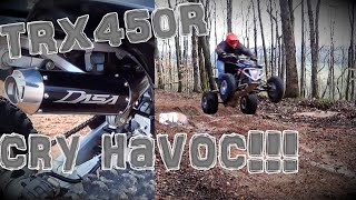 HONDA TRX450r SCREAMS with the DASA Racing Exhaust savesportquads [upl. by Mannie304]