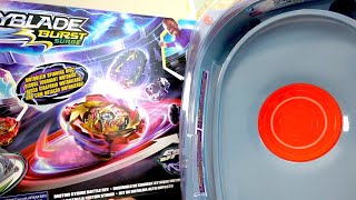 HASBROS FIRST ELECTRIC STADIUM  Motor Strike Battle Set SpeedStorm Unboxing  Beyblade Burst Surge [upl. by Ede]