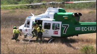 Bell 412 Helicopter Firefighting [upl. by Mellen]