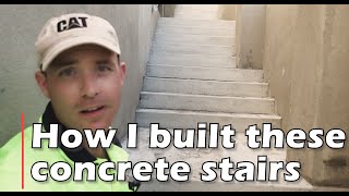 HOW TO BUILD CONCRETE STEPS [upl. by Atile]