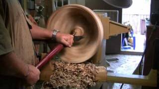 Turning a wood bowl from green wood [upl. by Greggs148]