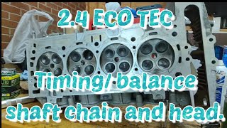 Ecotec Cold Start Timing Chain Rattle example and tensioner location 20 22 24 lsj l61 le5 [upl. by Htiffirg]