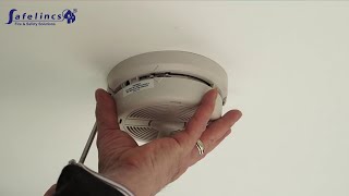 Removing a BRK 770MRL or 770MBX Ionisation Smoke Alarm [upl. by Lay867]