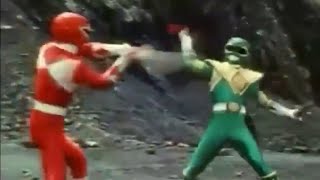 Tommy vs Jason  Power Ranger Mighty Morphin  Red Ranger vs Green Ranger [upl. by Elohc]