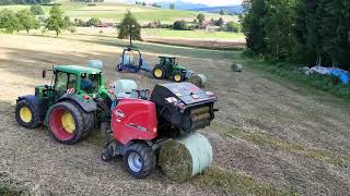 GPS und Heurundballenpressen 🇨🇭🌾 mit Pressbetrieb Schwegler [upl. by Cordle533]