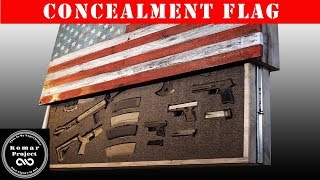 Motorized Concealment Flag Made out of Pallet Wood [upl. by Nire]