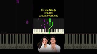 On the Wings of Love by Jeffrey Osborne Jadine version piano cover  sheet music amp lyrics [upl. by Budge741]