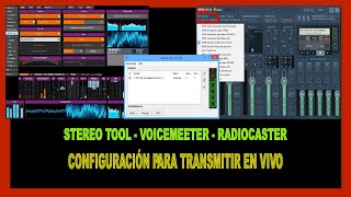 ✅ CONFIGURAR 2022 STEREO TOOL  VOICEMEETER  RADIOCASTER [upl. by Akahc]