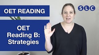 OET READING  Strategies to PASS Reading Part B [upl. by Efron]