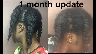 African CHEBE 1 Month UPDATE AMAZING results  MUST SEE  Curly Proverbz Hair Growth Oil [upl. by Schmitt]