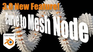 New Blender 30 Feature Curve to Mesh Geometry Node [upl. by Ellehsim]