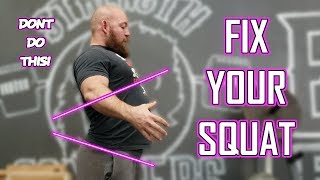 Squat Series 1 Bracing Correctly and How to Breathe During a Squat POSTURE IS KEY [upl. by Nadabb]