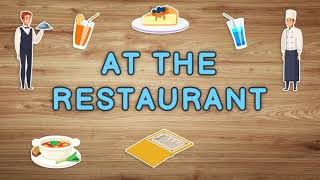 At the restaurant Vocabulary in English [upl. by Enitsua292]