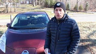 2017 Nissan LEAF All Electric Vehicle Review Southington CT [upl. by Wylie628]