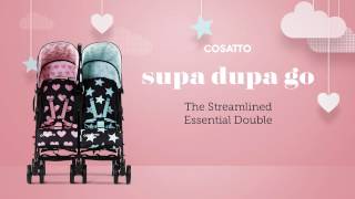 Poussette double Cosatto SUPA DUPA GO [upl. by Nolak618]