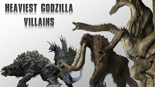 Top Heaviest Godzilla Villans From Toho and Monsterverse [upl. by Laurita654]