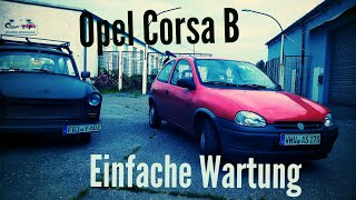 Opel Corsa B 12 Ölwechsel amp Ventildeckeldichtung tauschen [upl. by Yrellih]