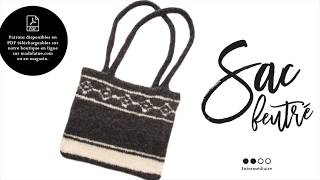 Tutoriel tricot Sac feutré [upl. by Safire]