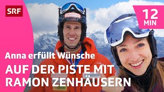 Skirennen gegen Ramon Zenhäusern  Anna erfüllt Wünsche  Kindervideos  SRF Kids [upl. by Kitrak]