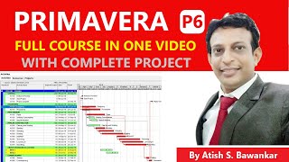 Comlete Primavera Course in One Video I full Primavera p6 free tutorial with Project [upl. by Almap29]