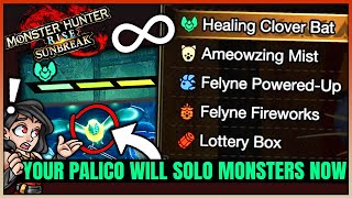 Palico  OVERPOWERED Now  Best New Secret Support Move Guide amp More  Monster Hunter Rise Sunbreak [upl. by Dweck777]