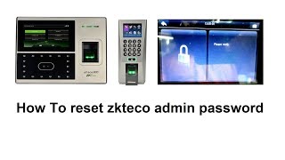 Zkteco admin password reset [upl. by Atiuqin]