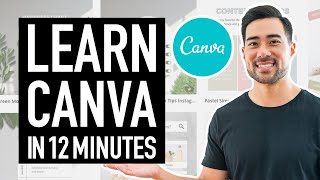 CANVA TUTORIAL FOR BEGINNERS 2021  Learn Canva In 12 Minutes [upl. by Sykleb]