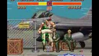 Ryu vs Guile  Street Fighter II  SNES [upl. by Cailean]