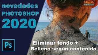 Eliminar fondo y Relleno según contenido en Photoshop 2020 [upl. by Aettam]