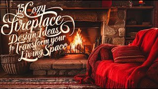 Cozy Up Your Living Space with These 15 Beautiful Fireplace Designs [upl. by Wehttam]