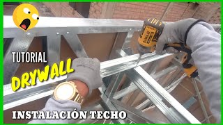 LA TÉCNICA SECRETA PARA HACER UN TECHO drywall [upl. by Donela]