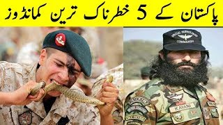 Top 5 Best Commandos of Pakistan Army  Pakistani Commandos Training [upl. by Aynod586]