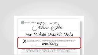 Mobile Check Deposit  Endorsement Changes [upl. by Ahsineb250]