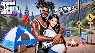 😍Franklin amp Mias First Ever Camping Trip At NightGTA 5 Real Life Mod Remastered Season 2 Episode 7 [upl. by Hacissej]