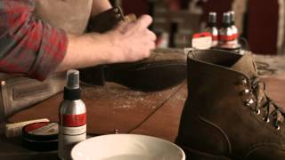 Red Wing Heritage  How to care for Roughout Leather boots [upl. by Leipzig]