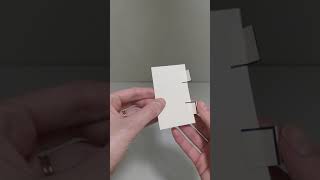 MAQUETE DE ARQUITETURA OU INTERIORES Como fazer dobradiça simples com papel [upl. by Atteuqnas]