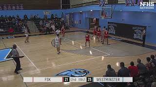 CMSportsNet Highlights  FSK at Westminster Boys Basketball 222022 [upl. by Lamphere569]