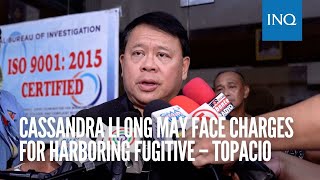 Cassandra Li Ong may face charges for harboring fugitive – Topacio [upl. by Relyt973]