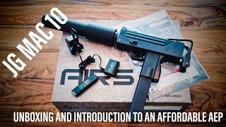 Unboxing and introduction to the JG Airsoft MAC 10 AEP replica [upl. by Olympie152]