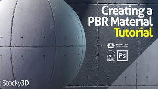 Creating A PBR Material With Substance Designer  Tutorial [upl. by Anitnahs]