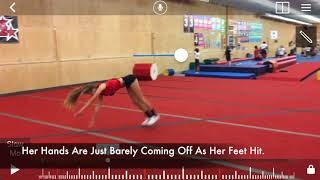 Round Off Back Handspring Back Tuck Tutorial [upl. by Adnawyek464]