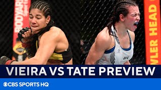 UFC Fight Night Ketlen Vieira vs Miesha Tate  FULL Fight Preview  CBS Sports HQ [upl. by Satterlee]