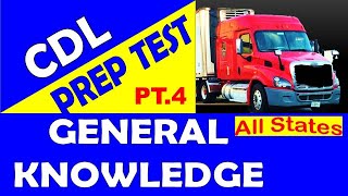 CDL Prep Test  General Knowledge QampA Part4 All States [upl. by Bodi]