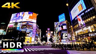 【4K HDR】Night Walk in Tokyo Shibuya 東京散歩 [upl. by Russian82]